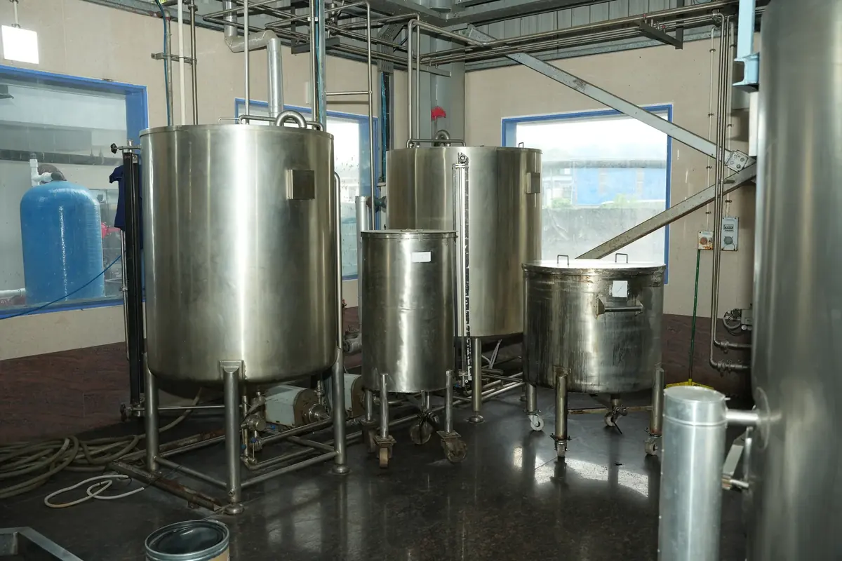 Extraction vessels at the Lux natural extraction plant