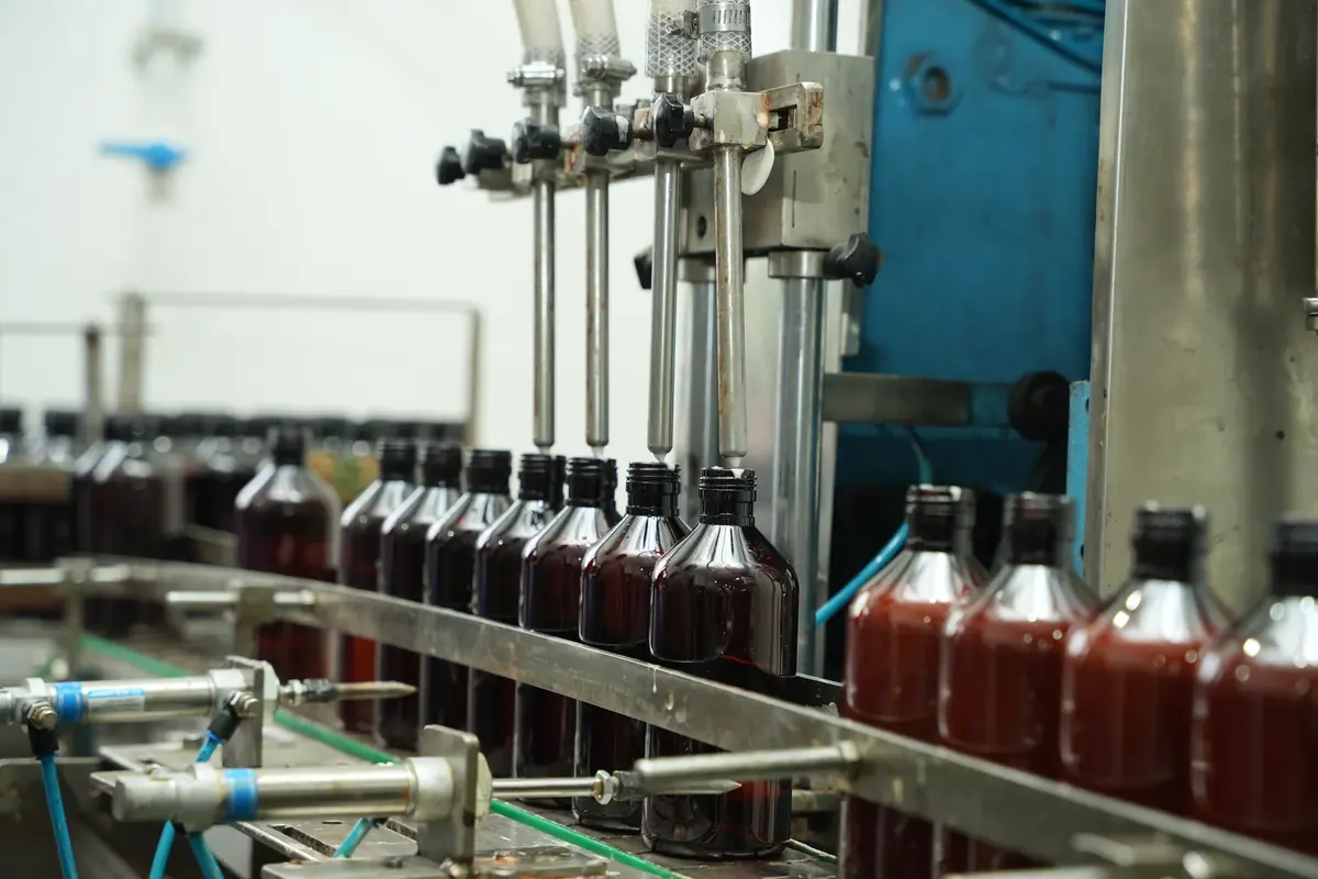Liquid flavour filling line at the Lux Chennai facility