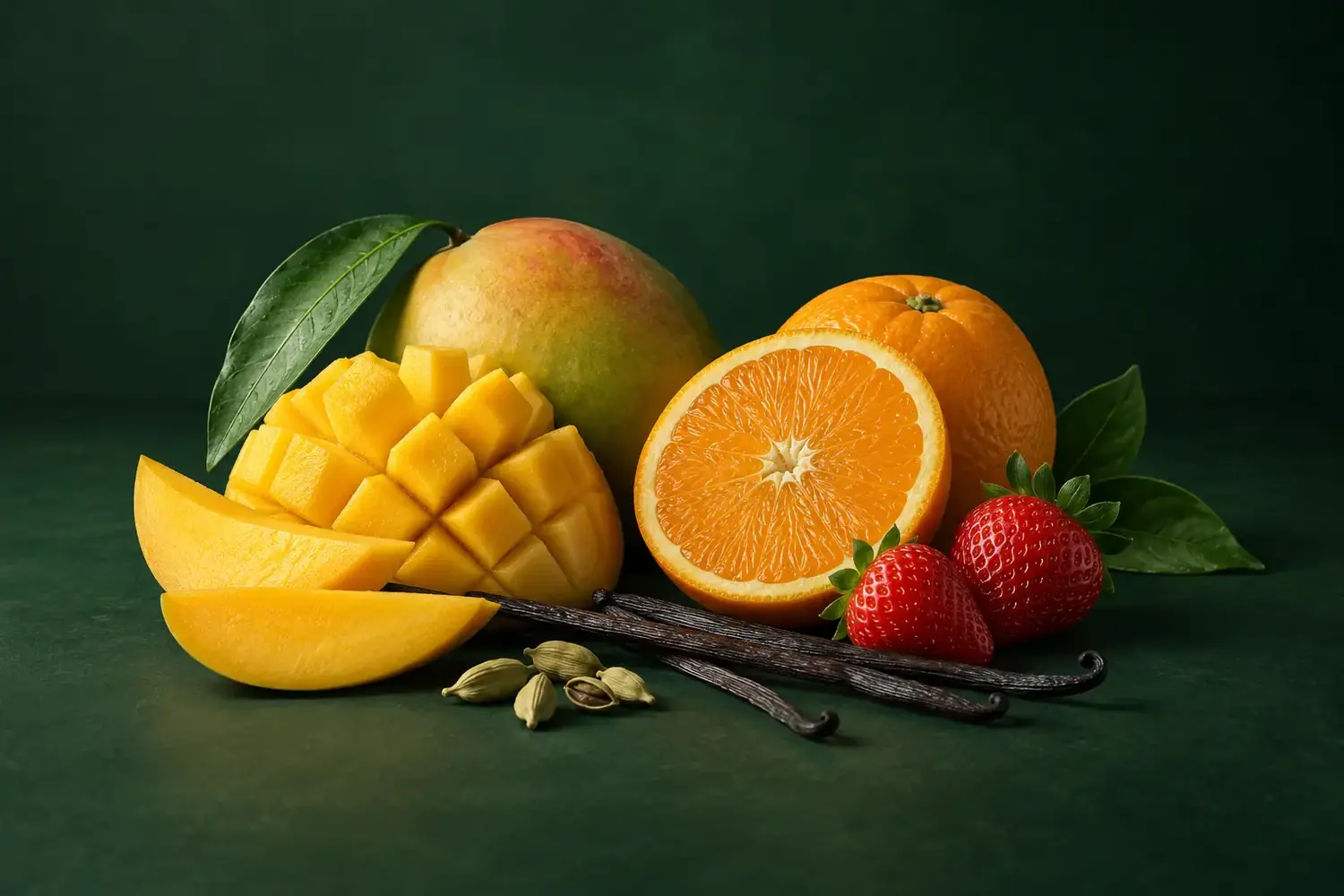 Mango, citrus, strawberry, vanilla and cardamom — natural flavour inspiration