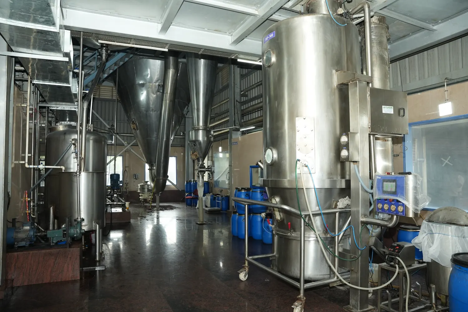 CAPSIL spray-drying hall at the Lux Chennai facility